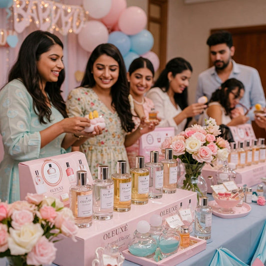 Perfume bar for baby shower